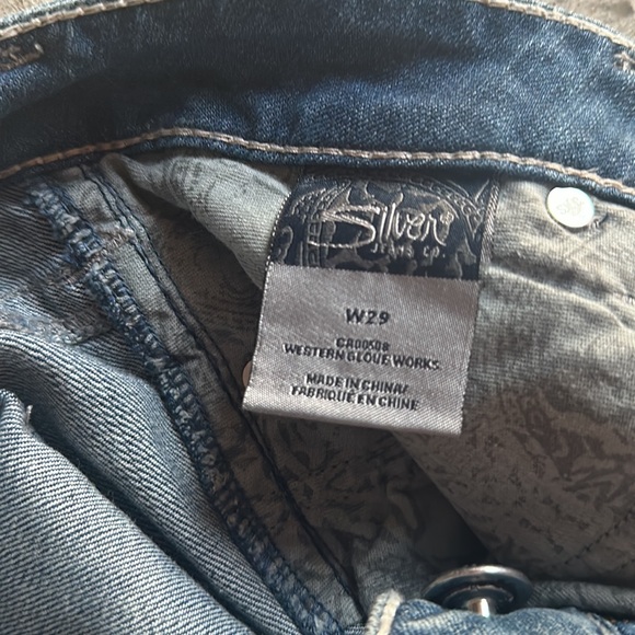 Silver Jean Capri Frances Crop Size 29 - Picture 5 of 5